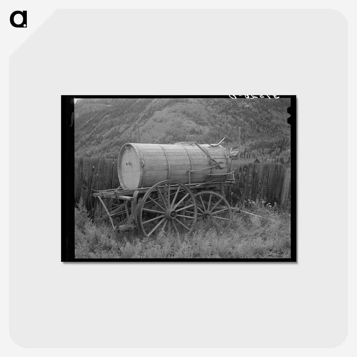 アートポストカード-Sprinkling Wagon at Telluride, Colorado
 - ラッセル リー Postcard.