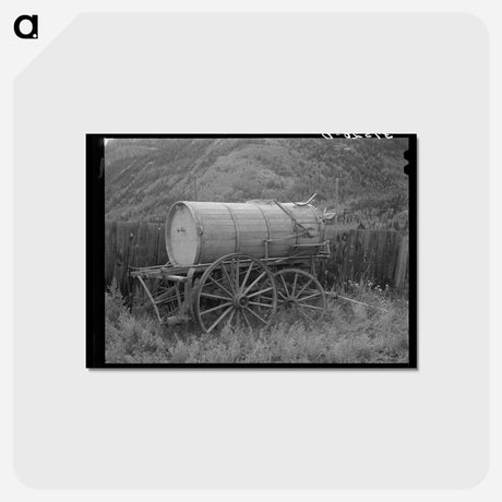 アートポストカード-Sprinkling Wagon at Telluride, Colorado
 - ラッセル リー Postcard.