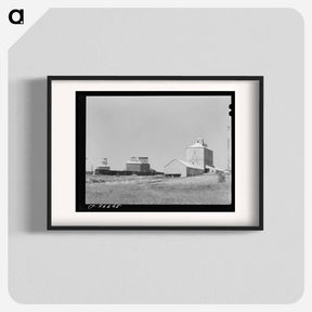 アートポスター-Wheat Elevators, Sack Warehouse, and Railroad Cars, Craigmont, Idaho
 - ラッセル リー Poster.