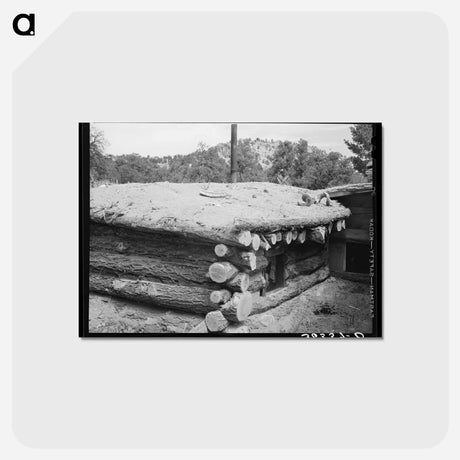 アートポストカード-Dugout Detail, Pie Town, New Mexico
 - ラッセル リー Postcard.