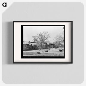 アートポスター-Backyards of Mexican Homes, Alamo, Texas
 - ラッセル リー Poster.