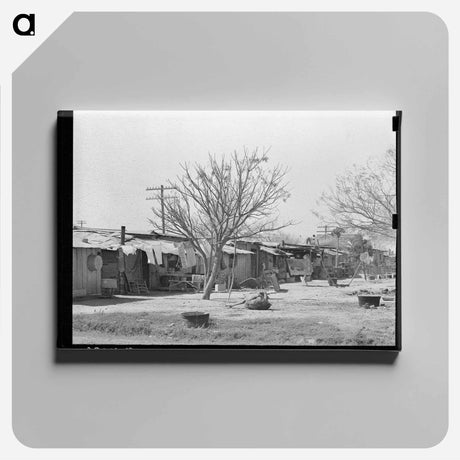 アートパネル-Backyards of Mexican Homes, Alamo, Texas
 - ラッセル リー Canvas.