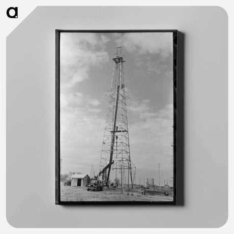アートパネル-Oil Derrick, Oklahoma City
 - ラッセル リー Canvas.