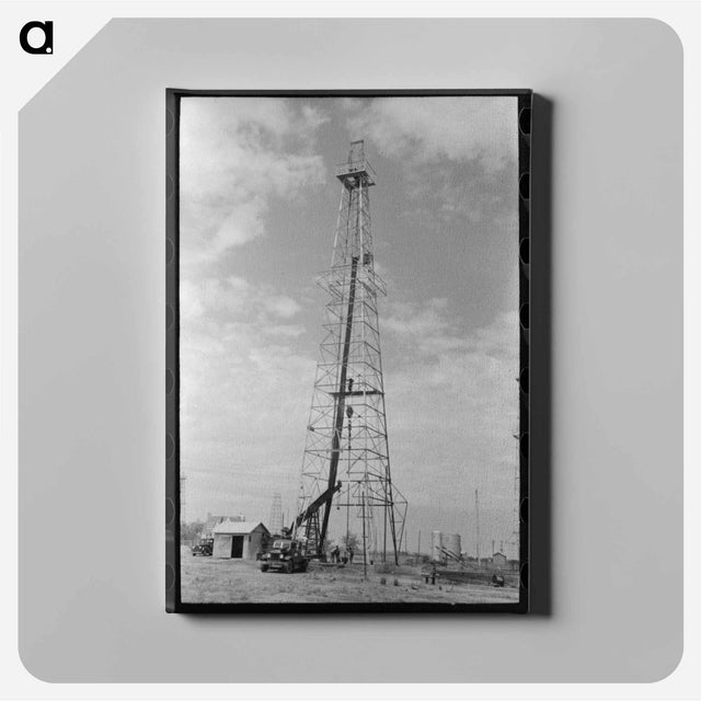 アートパネル-Oil Derrick, Oklahoma City
 - ラッセル リー Canvas.