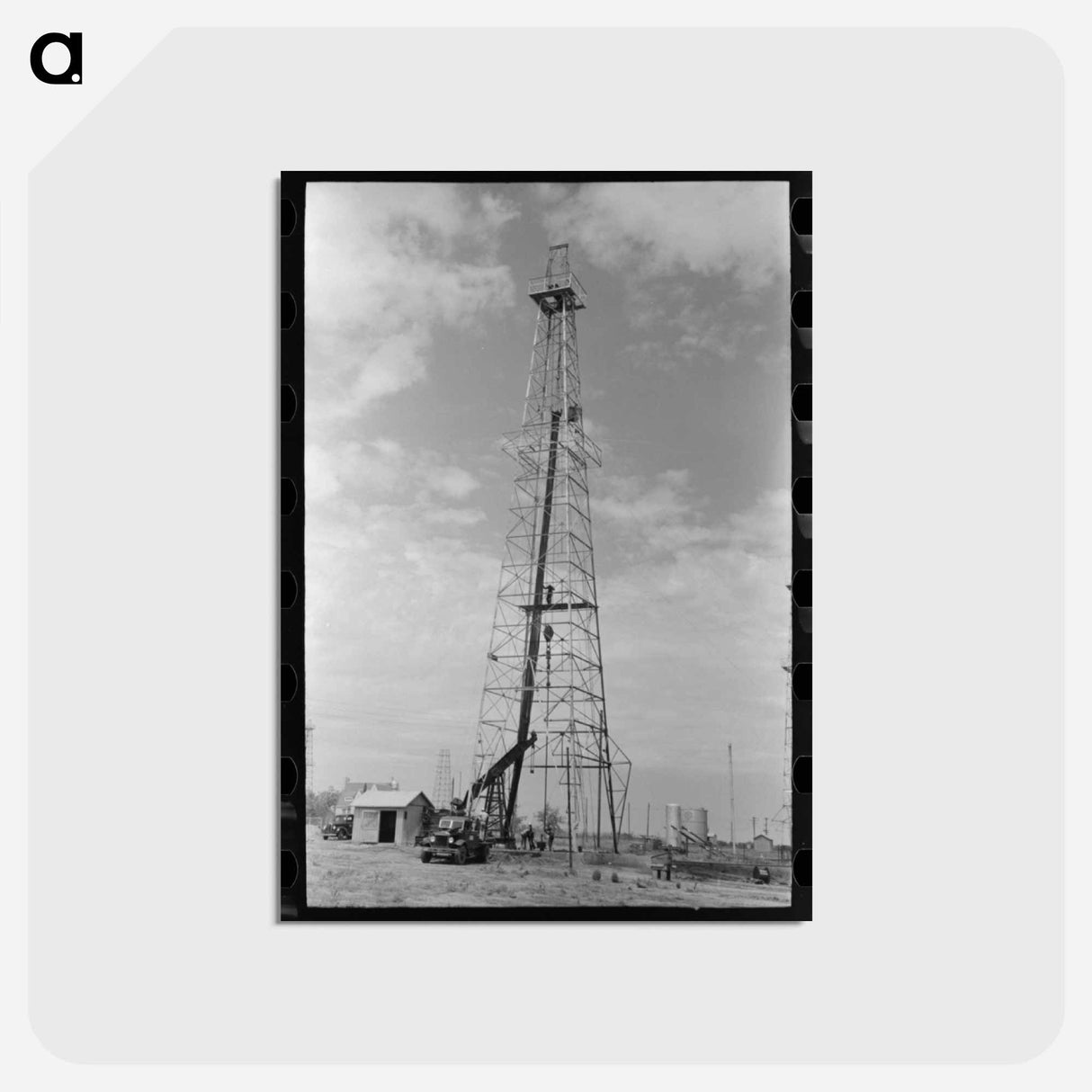 アートポストカード-Oil Derrick, Oklahoma City
 - ラッセル リー Postcard.
