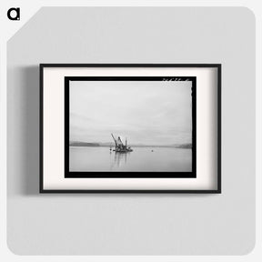 アートポスター-Dredge in Columbia River, Wahkiakum County, Washington
 - ラッセル リー Poster.