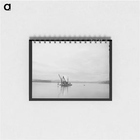アートメモ帳-Dredge in Columbia River, Wahkiakum County, Washington
 - ラッセル リー Memo.