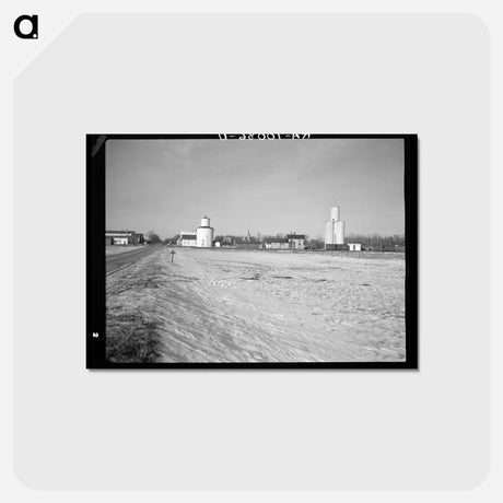 アートポストカード-View of Dickens, Iowa
 - ラッセル リー Postcard.