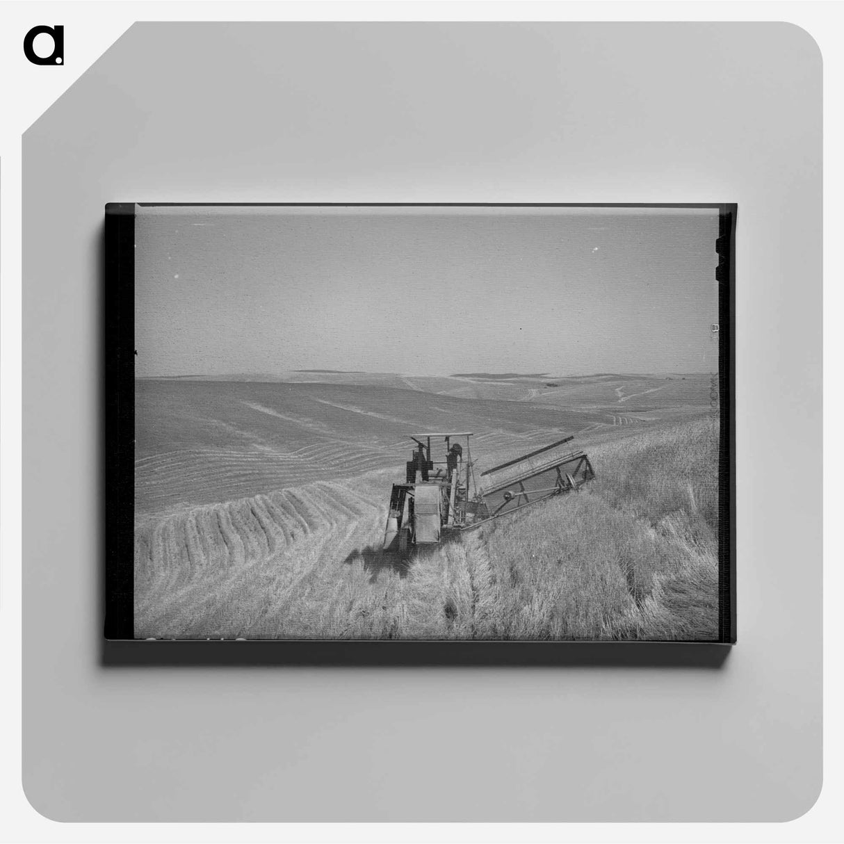 アートパネル-Combine in the Wheat, Whitman County, Washington
 - ラッセル リー Canvas.