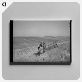 アートパネル-Combine in the Wheat, Whitman County, Washington
 - ラッセル リー Canvas.