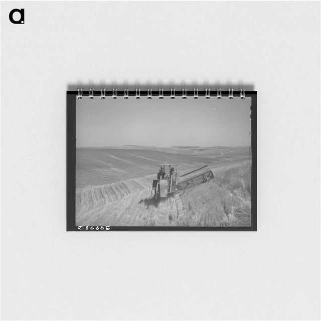 アートメモ帳-Combine in the Wheat, Whitman County, Washington
 - ラッセル リー Memo.