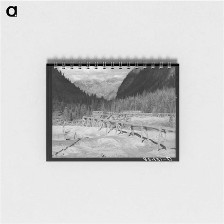 アートメモ帳-Tailings Pit, Camp Bird Gold Mine and Mill, Ouray County, Colorado
 - ラッセル リー Memo.