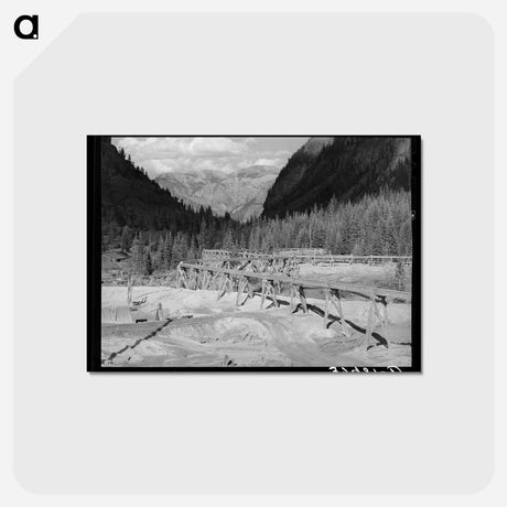 アートポストカード-Tailings Pit, Camp Bird Gold Mine and Mill, Ouray County, Colorado
 - ラッセル リー Postcard.