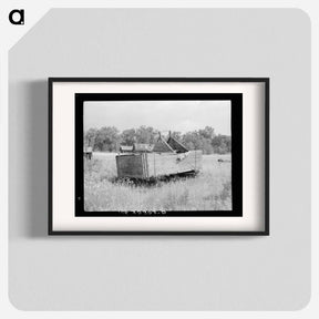 アートポスター-Abandoned Lumber Camp Buildings, Gemmel, Minnesota
 - ラッセル リー Poster.