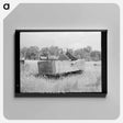 アートパネル-Abandoned Lumber Camp Buildings, Gemmel, Minnesota
 - ラッセル リー Canvas.