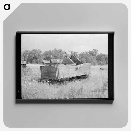 アートパネル-Abandoned Lumber Camp Buildings, Gemmel, Minnesota
 - ラッセル リー Canvas.