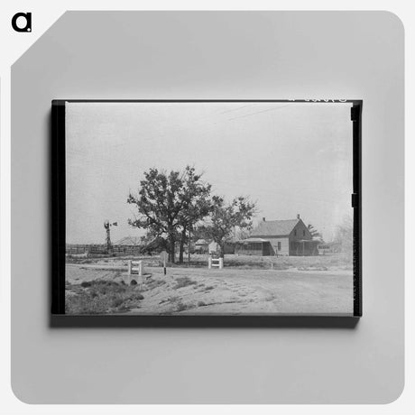 アートパネル-Kansas Farmstead near Cimarron
 - ラッセル リー Canvas.