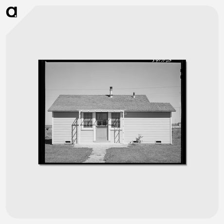 アートポストカード-House for Permanent Farm Worker, FSA Camp, Caldwell, Idaho
 - ラッセル リー Postcard.