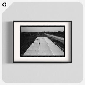アートポスター-Large Frame Garden on Truck Farm Near San Angelo, Texas
 - ラッセル リー Poster.