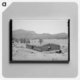 アートパネル-New Dugout of Faro Caudill, Pie Town, New Mexico
 - ラッセル リー Canvas.
