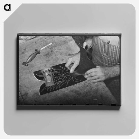 アートパネル-Bootmaking Shop, Alpine, Texas
 - ラッセル リー Canvas.