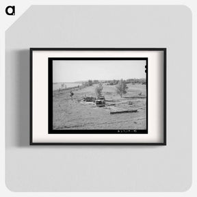 アートポスター-Scene at Webbers Falls, Muskogee County, Oklahoma
 - ラッセル リー Poster.