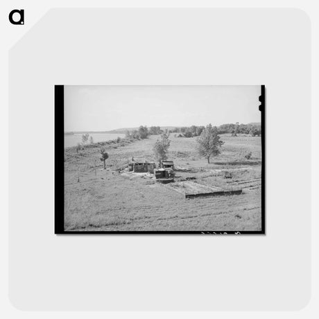 アートポストカード-Scene at Webbers Falls, Muskogee County, Oklahoma
 - ラッセル リー Postcard.