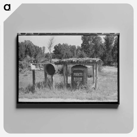 アートパネル-Mail Boxes and Parcel Room along Highway 160, San Juan County, Utah
 - ラッセル リー Canvas.