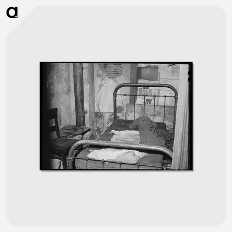 アートポストカード-Room in Rooming House, Chicago, Illinois
 - ラッセル リー Postcard.