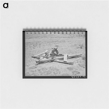 アートメモ帳-Land Leveling Floater, Pie Town, New Mexico
 - ラッセル リー Memo.