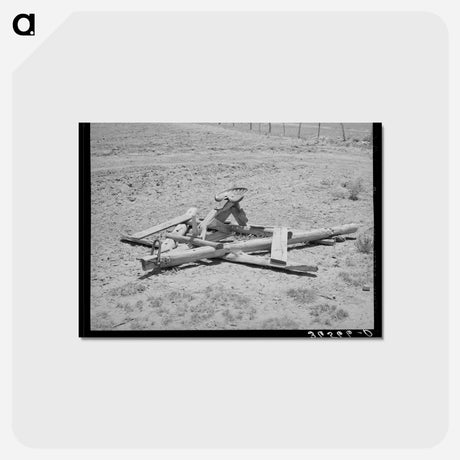アートポストカード-Land Leveling Floater, Pie Town, New Mexico
 - ラッセル リー Postcard.