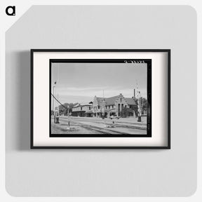 アートポスター-Railroad Station, Wellington, Kansas
 - ラッセル リー Poster.