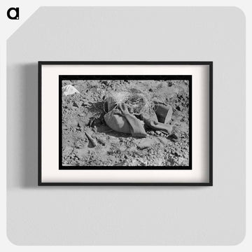 Lunch Pail, Coffee Bottle, Coat, and Straw of Mexican Carrot Worker
 - ラッセル リー Poster.