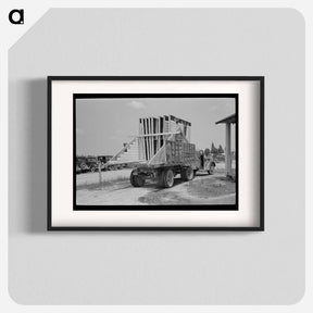 アートポスター-House Erection, Southeast Missouri Farms Project
 - ラッセル リー Poster.