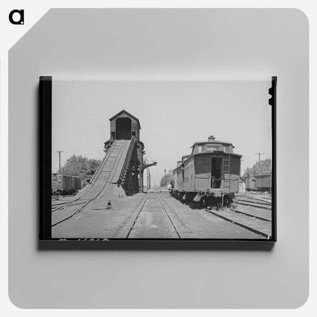 アートパネル-Coaling Station on Railroad at Nampa, Idaho
 - ラッセル リー Canvas.