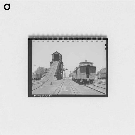 アートメモ帳-Coaling Station on Railroad at Nampa, Idaho
 - ラッセル リー Memo.