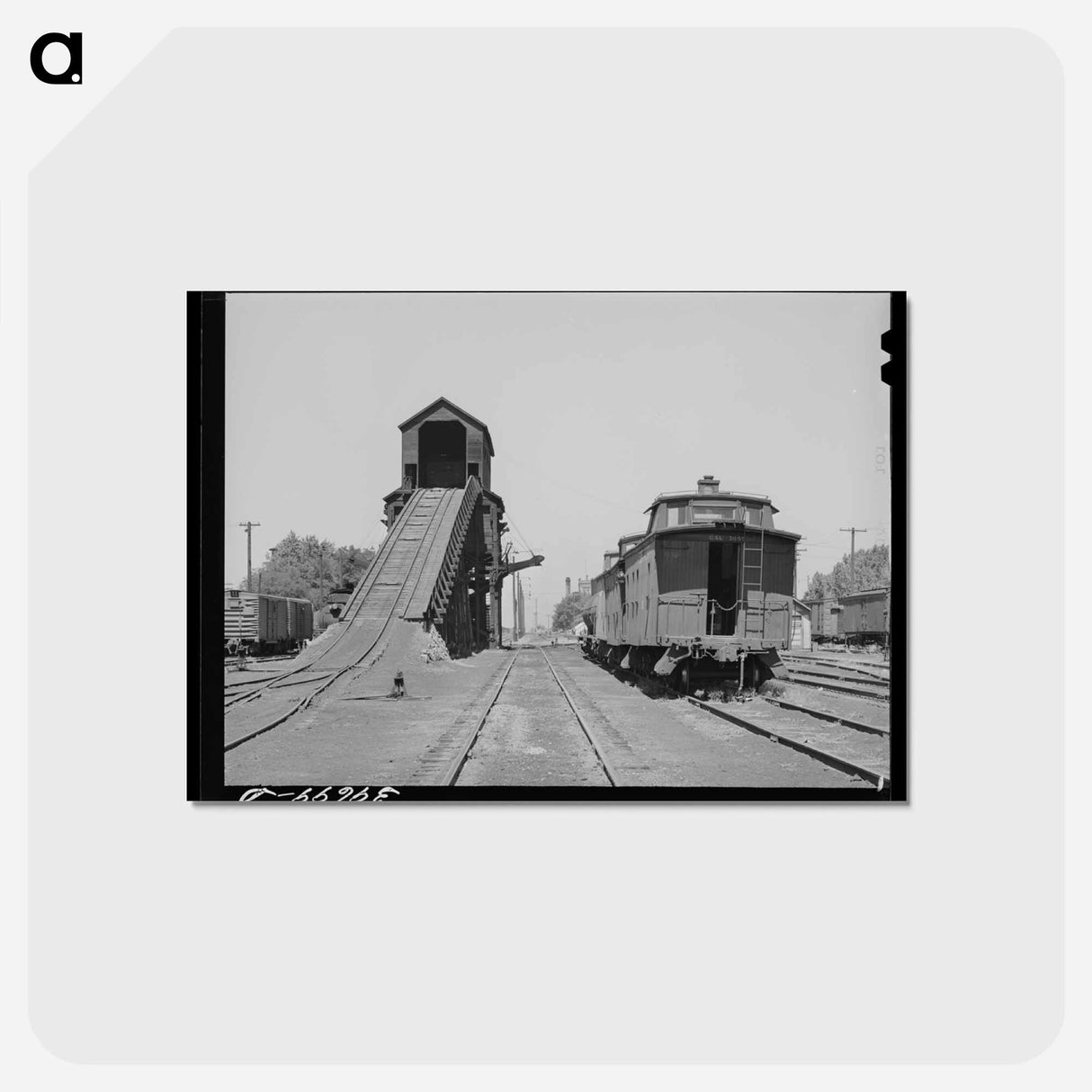 アートポストカード-Coaling Station on Railroad at Nampa, Idaho
 - ラッセル リー Postcard.