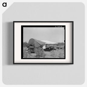 アートポスター-Chuck Wagon and Tarpaulin, Ranch Near Spur, Texas
 - ラッセル リー Poster.