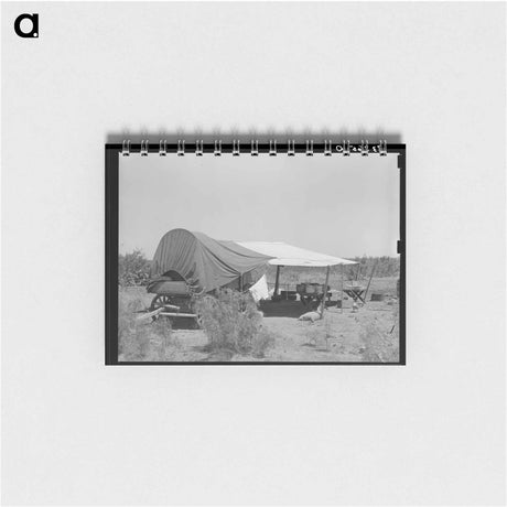 アートメモ帳-Chuck Wagon and Tarpaulin, Ranch Near Spur, Texas
 - ラッセル リー Memo.