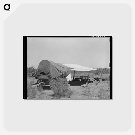 アートポストカード-Chuck Wagon and Tarpaulin, Ranch Near Spur, Texas
 - ラッセル リー Postcard.