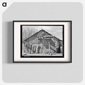 アートポスター-Barn with Pigeon Cote, Near Santa Maria, Texas
 - ラッセル リー Poster.
