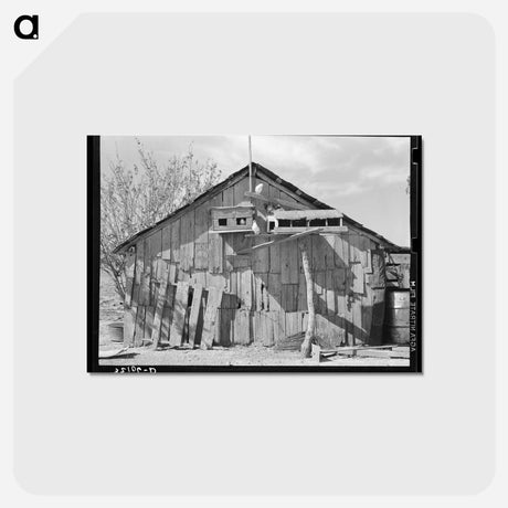 アートポストカード-Barn with Pigeon Cote, Near Santa Maria, Texas
 - ラッセル リー Postcard.