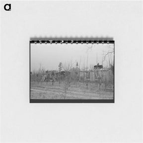 アートメモ帳-Farmhouse and Yard, Pine Area, New Jersey
 - ラッセル リー Memo.
