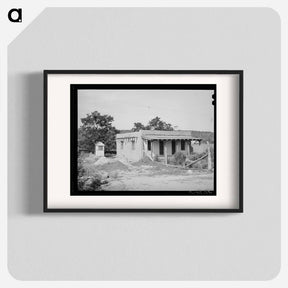 アートポスター-Adobe House and Covered Well, Penasco, New Mexico
 - ラッセル リー Poster.