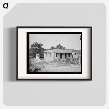 Adobe House and Covered Well, Penasco, New Mexico
 - ラッセル リー Poster.