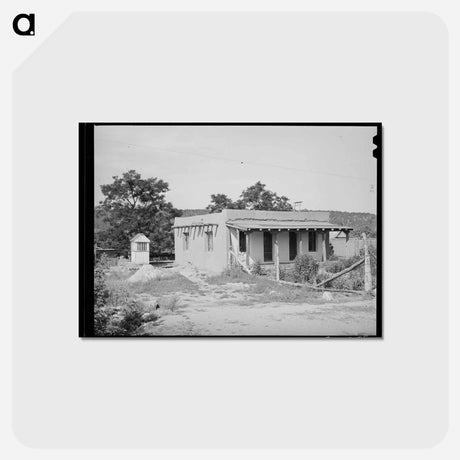 アートポストカード-Adobe House and Covered Well, Penasco, New Mexico
 - ラッセル リー Postcard.