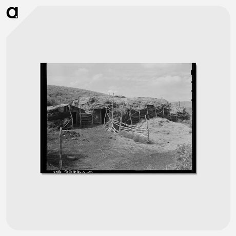 アートポストカード-Barn on William Huravitch Farm
 - ラッセル リー Postcard.