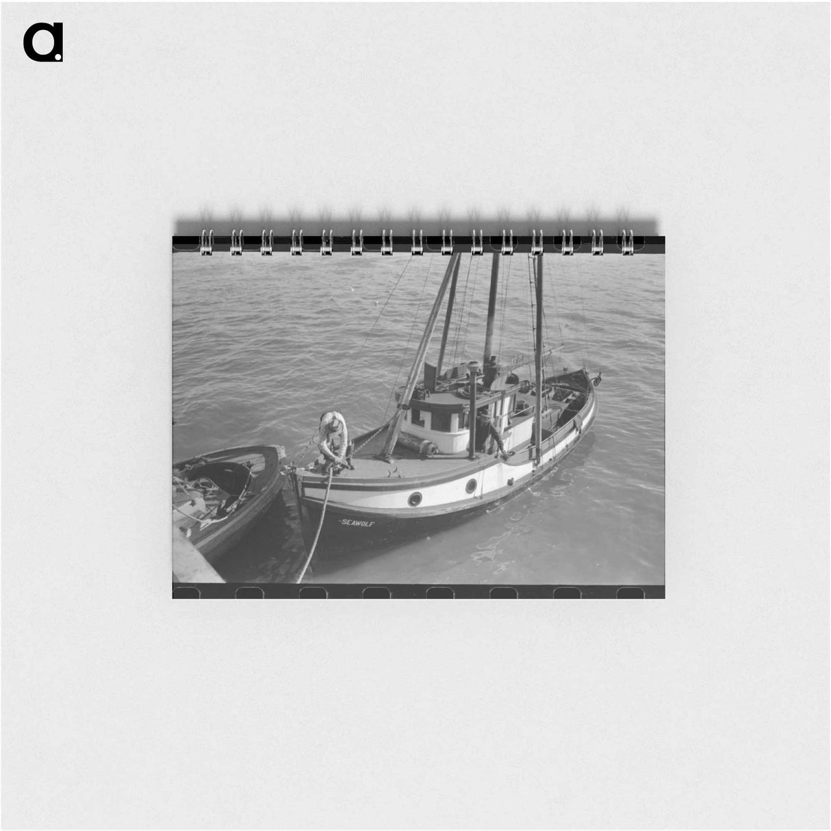 アートメモ帳-Fishing Boat at Columbia River Packing Association, Astoria
 - ラッセル リー Memo.