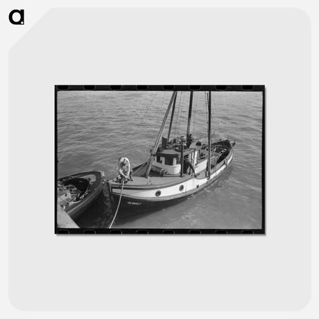 アートポストカード-Fishing Boat at Columbia River Packing Association, Astoria
 - ラッセル リー Postcard.