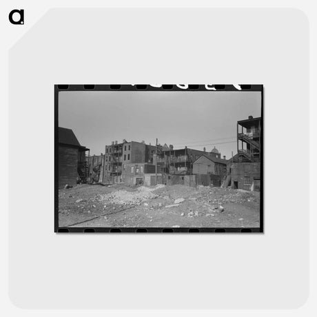 アートポストカード-Chicago Tenement
 - ラッセル リー Postcard.